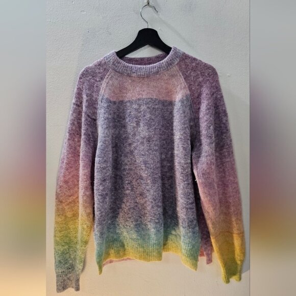 Kilte Lose Angeles Limited Editon Rainbow Space Dye Alpaca Sweater - Picture 1 of 6